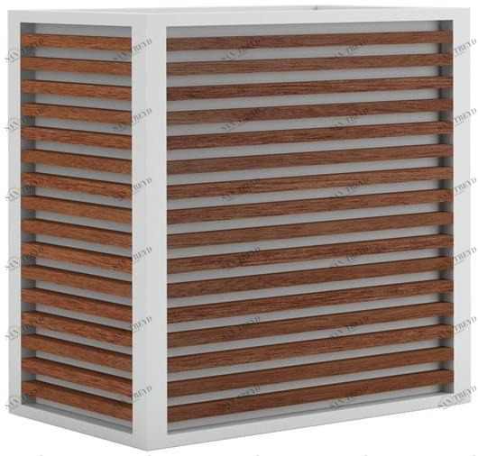 GANDIABLASCO Кашпо из тикового дерева прямоугольной формы Dna teak sun-id-1350205