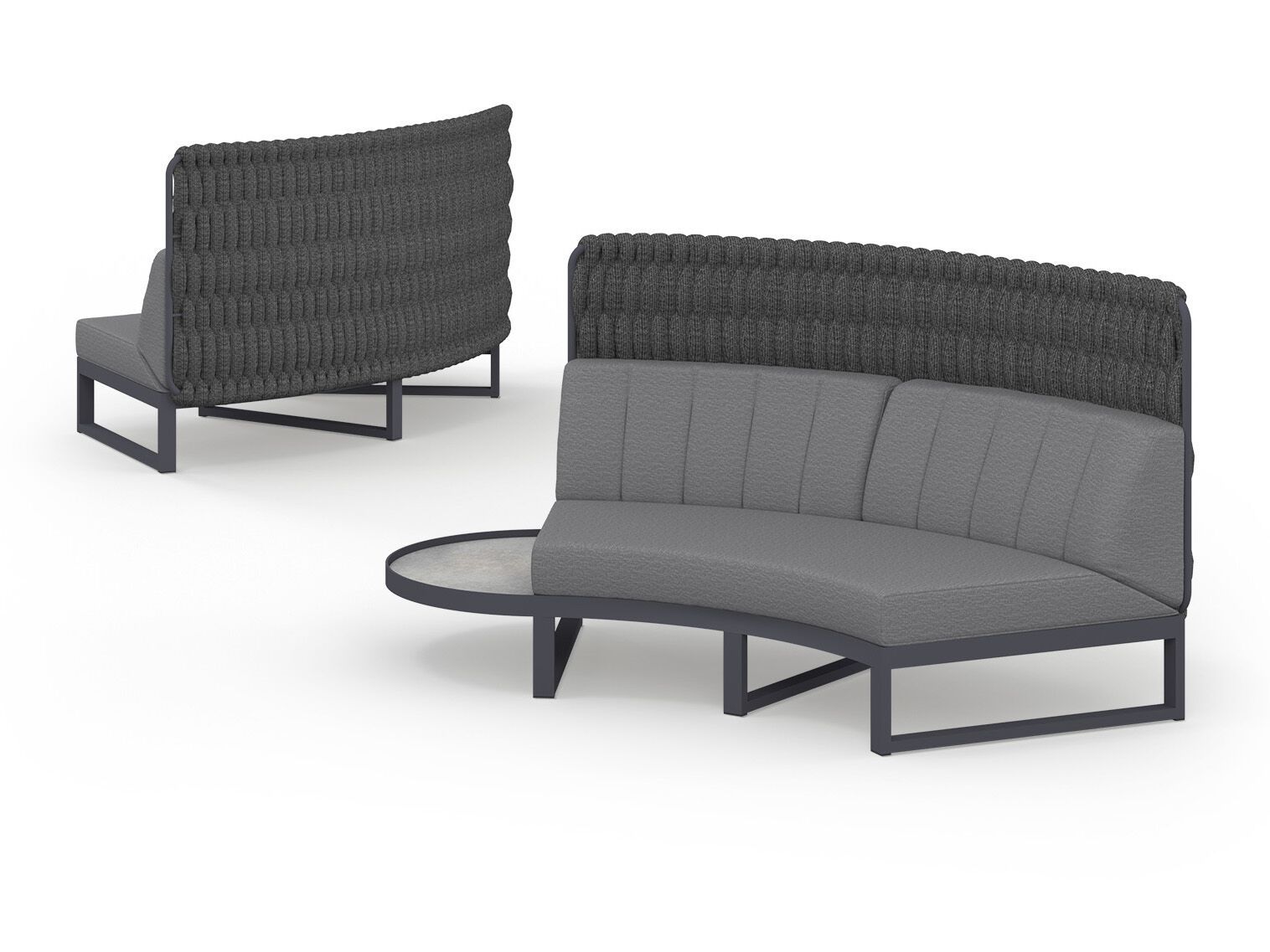 Модульный изогнутый садовый диван из ткани MAMAGREEN Munia ARCH-00141430 - Вид №13