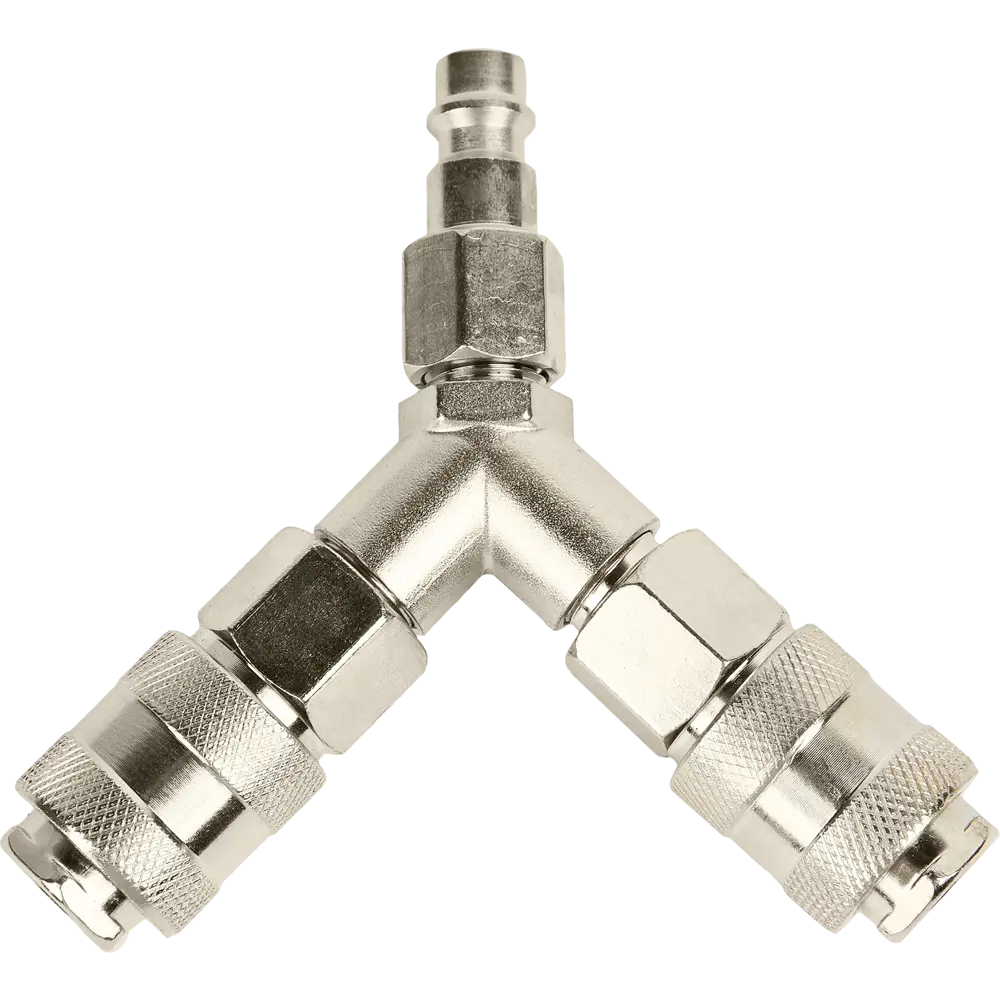 Разветвитель пневматический Pegas Pneumatic Y-образный со штуцером 85578667 STLM-2204736  - Вид №2