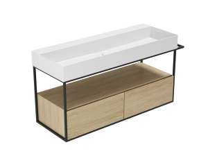 Подвесной шкаф для умывальника с выдвижными ящиками