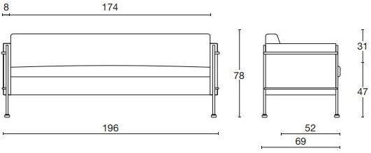 Diemme 3-х местный кожаный диван Jazz sun-id-1469258 - Вид №5