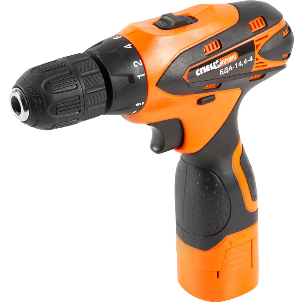 Аккумуляторная дрель-шуруповерт Спец БДА-14.4-4, 14.4 В Li-ion 2х1.5 Ач STLM-2074305