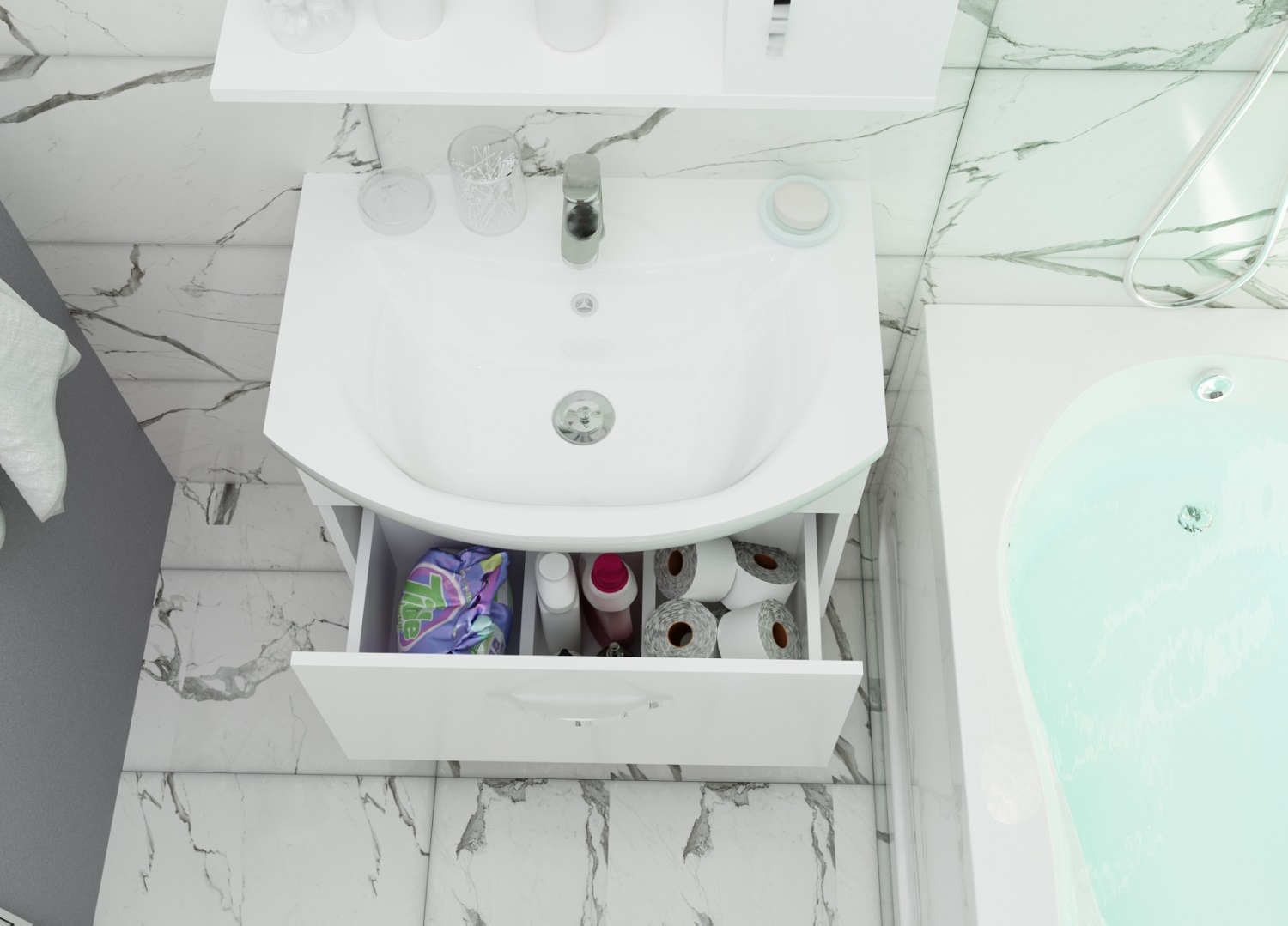 У50111 Тумба Вита 65П 1я, МДФ 1 Marka Вита - Вид №3