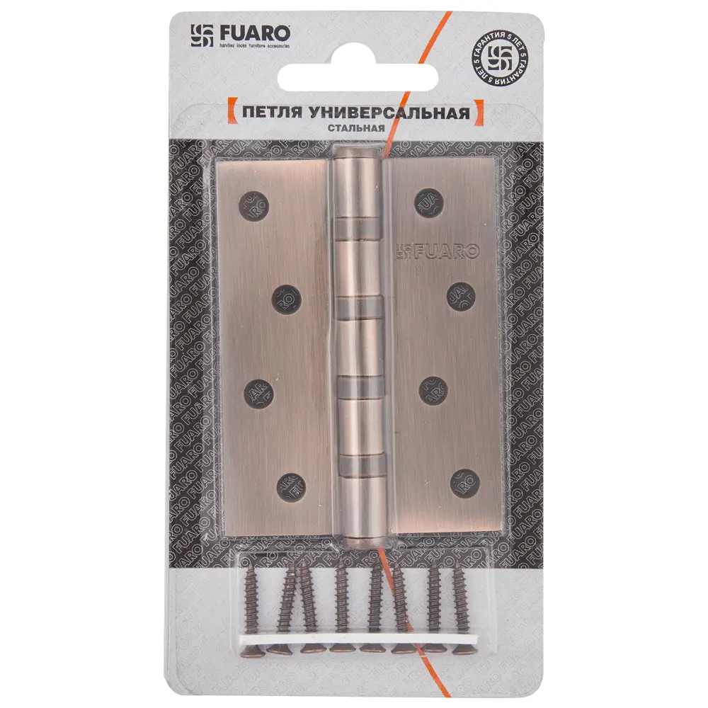 13965194 Петля универсальная Fuaro 4BB/А 100x75x2.5 мм сталь цвет медь STLM-0004065  - Вид №3