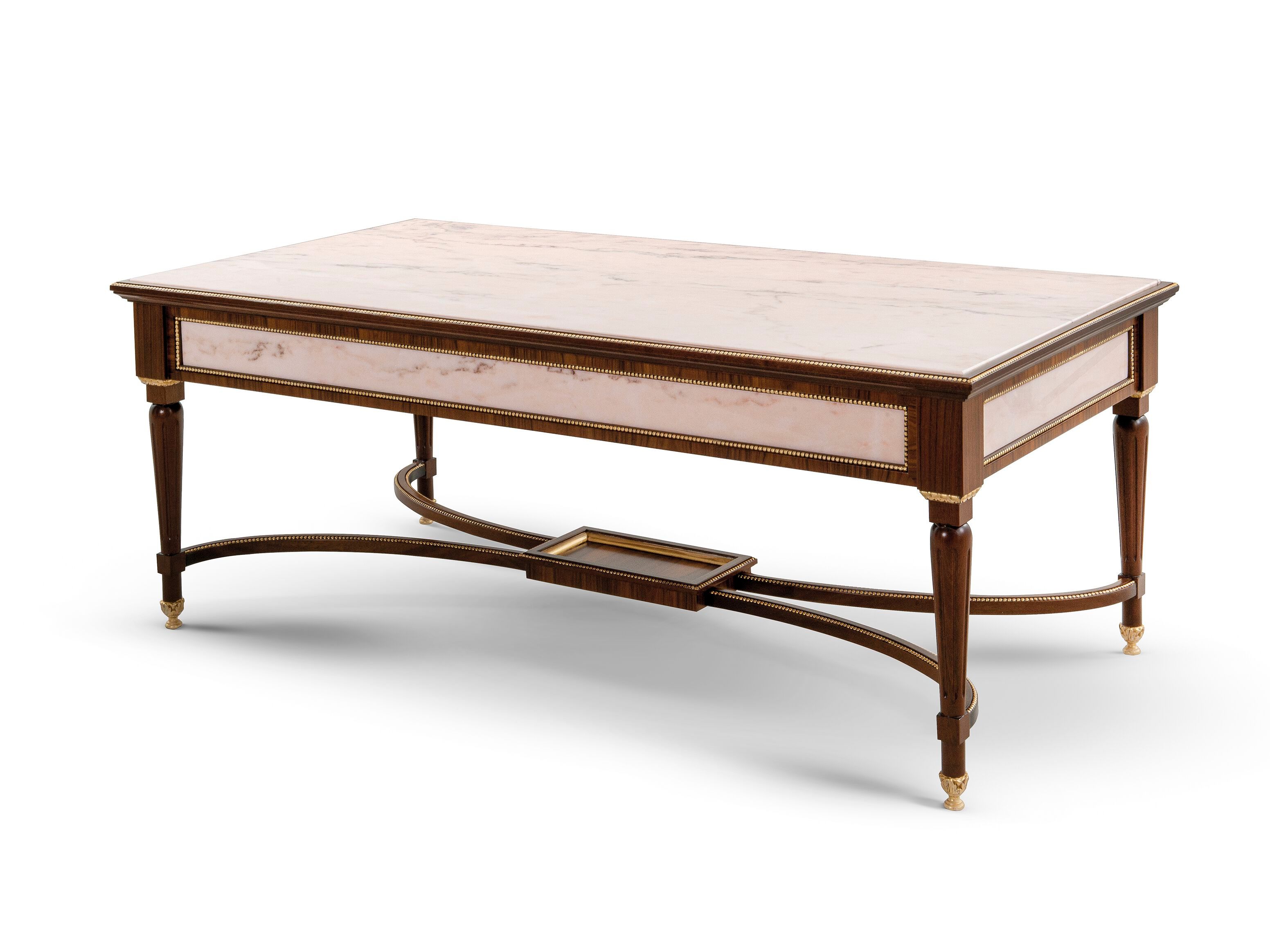 Журнальный столик из дерева и мрамора Bellotti Ezio Cromie ARCH-00063391