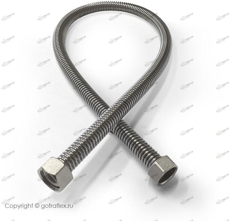 Гибкая подводка из нержавеющей стали 3/4 дюйма, GF20/2500ПР Flexible hose Россия 