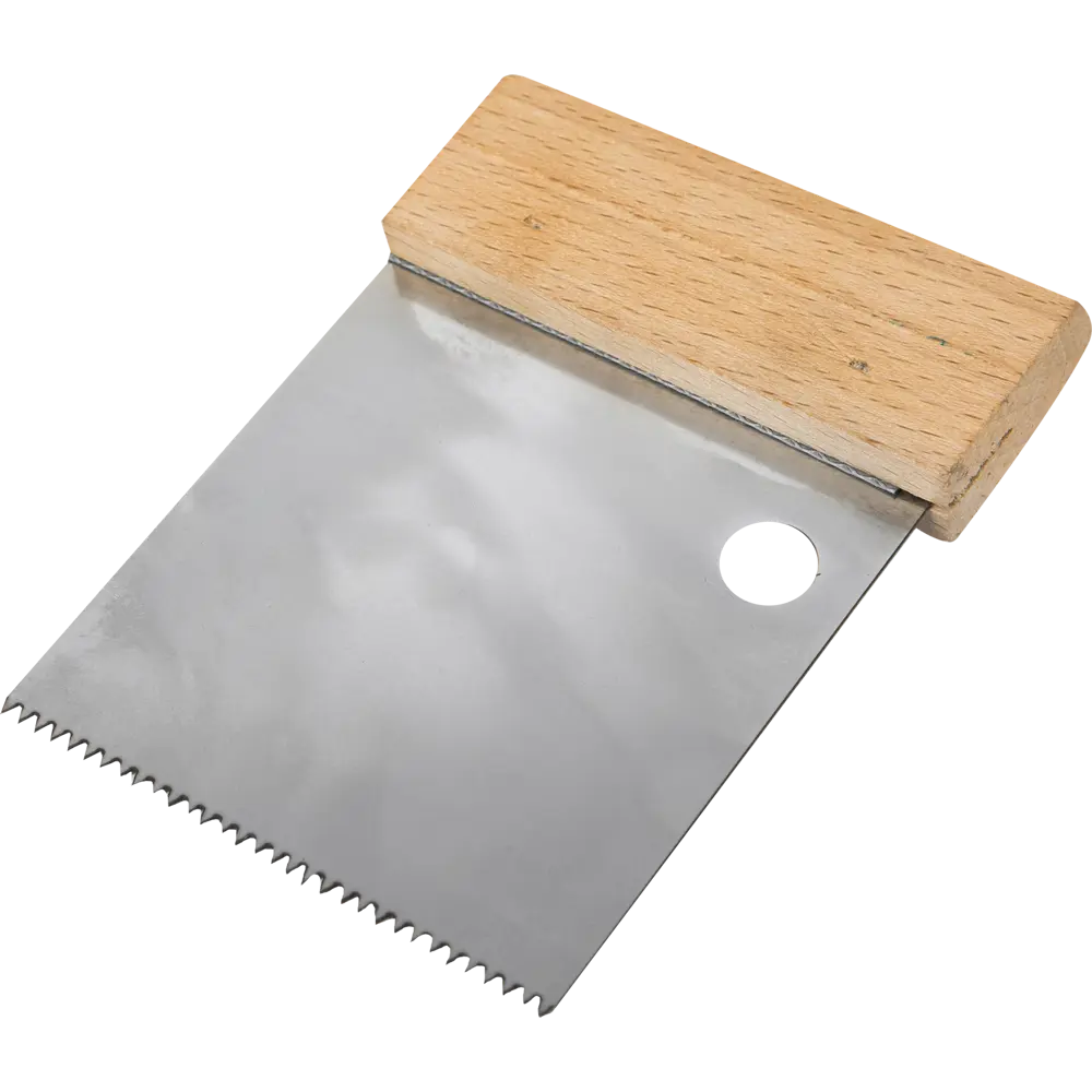 Шпатель зубчатый DOMINUS 80 мм для клеевых составов 81952422 STLM-0014862