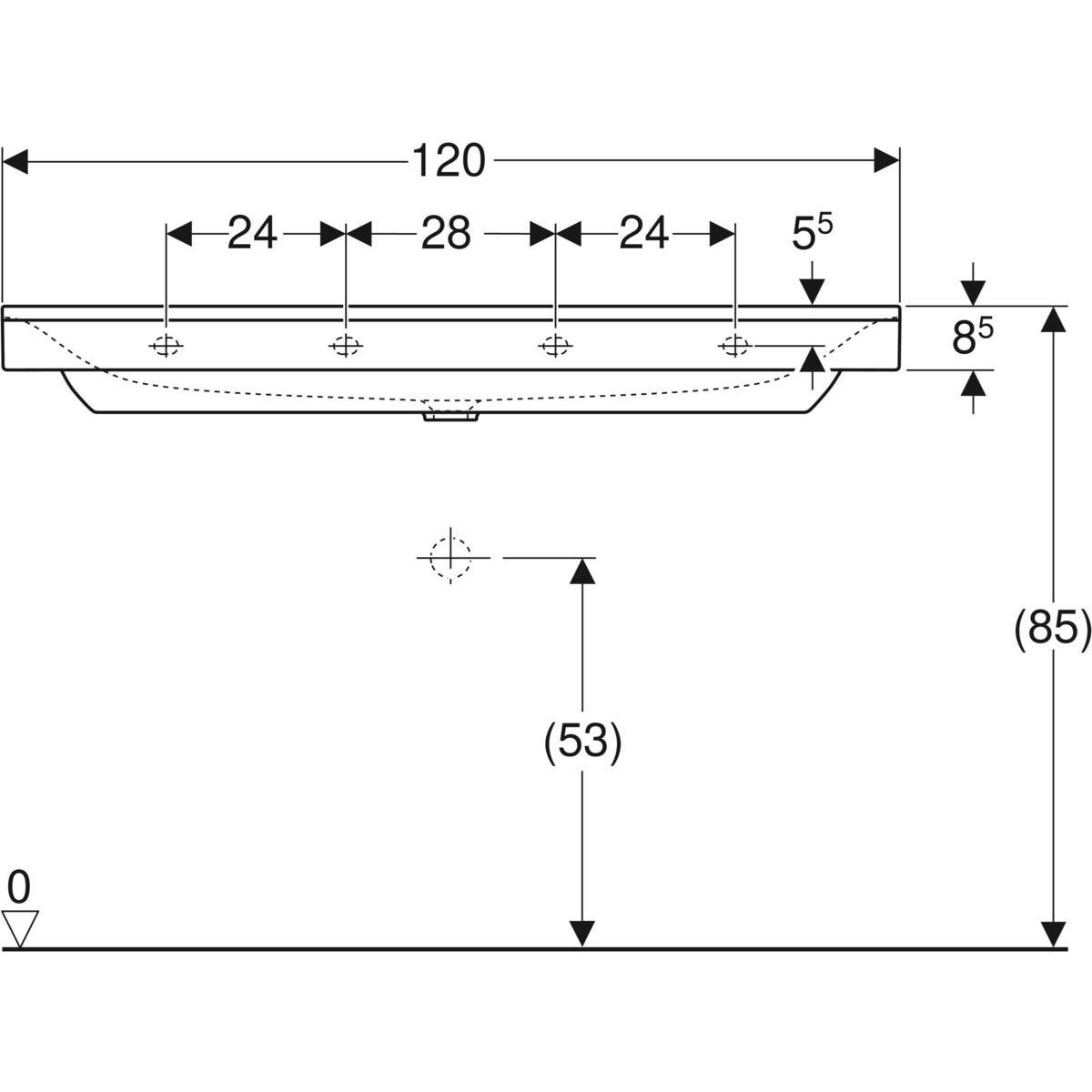 Раковина из керамогранита Geberit Xeno2 ARCH-00032029 - Вид №7