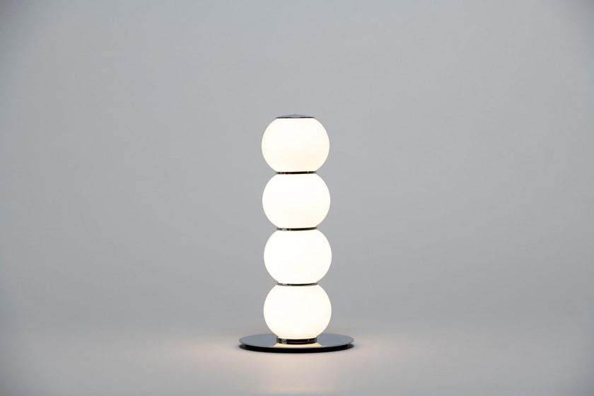 Formagenda Настольная лампа из светодиодного стекла с диммером Pearls sun-id-1427196 - Вид №2