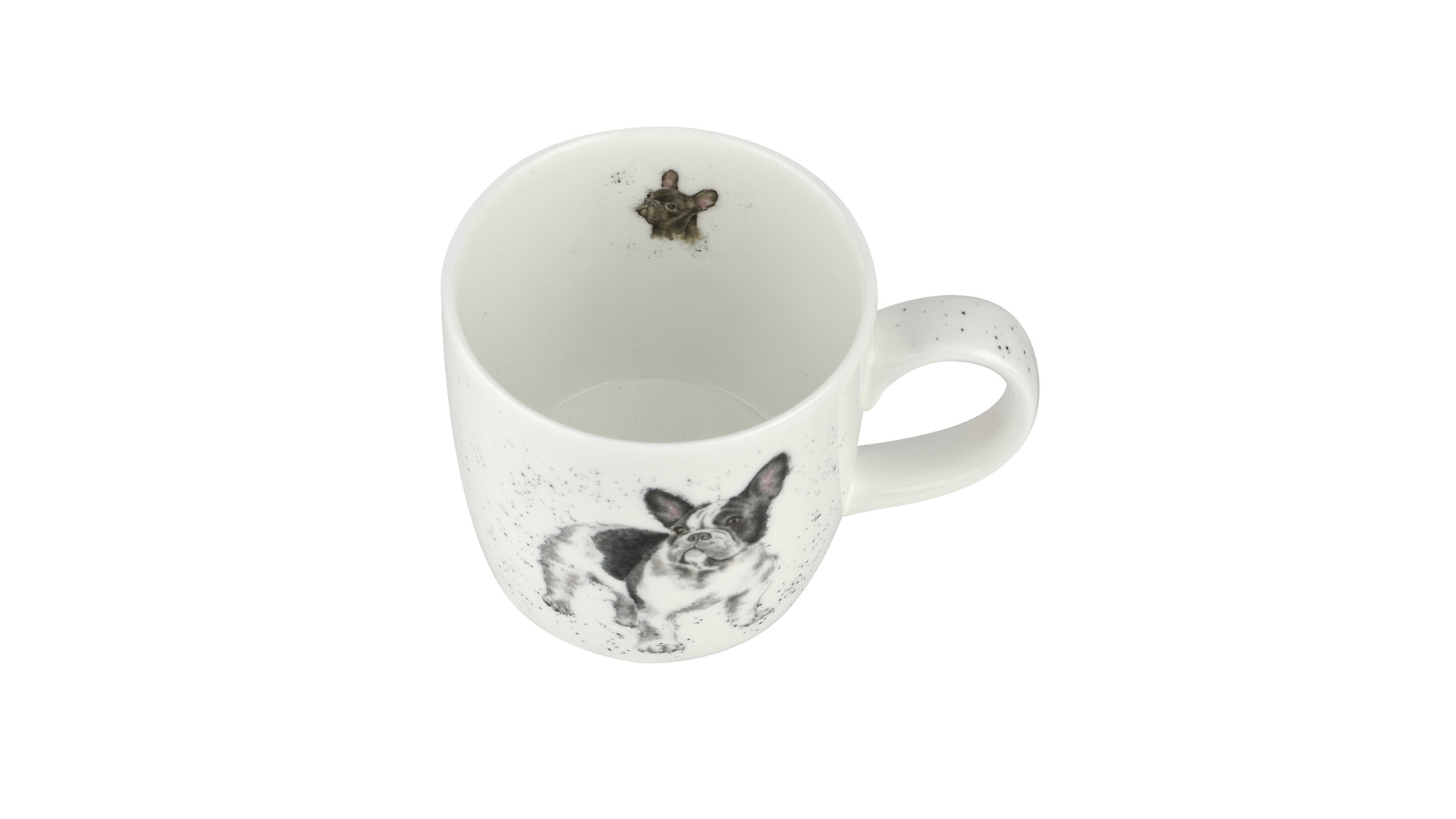 10637586 Royal Worcester Кружка Royal Worcester "Забавная фауна","Французский бульдог" 310мл Фарфор костяной  - Вид №2