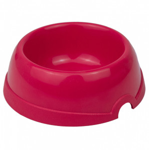 ПР0059351 Миска для животных пластиковая рубиновая 750мл ХОРОШКА