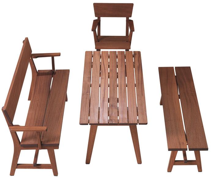 Nola Industrier Прямоугольный деревянный садовый стол Hjorthagen sun-id-1512754 - Вид №2