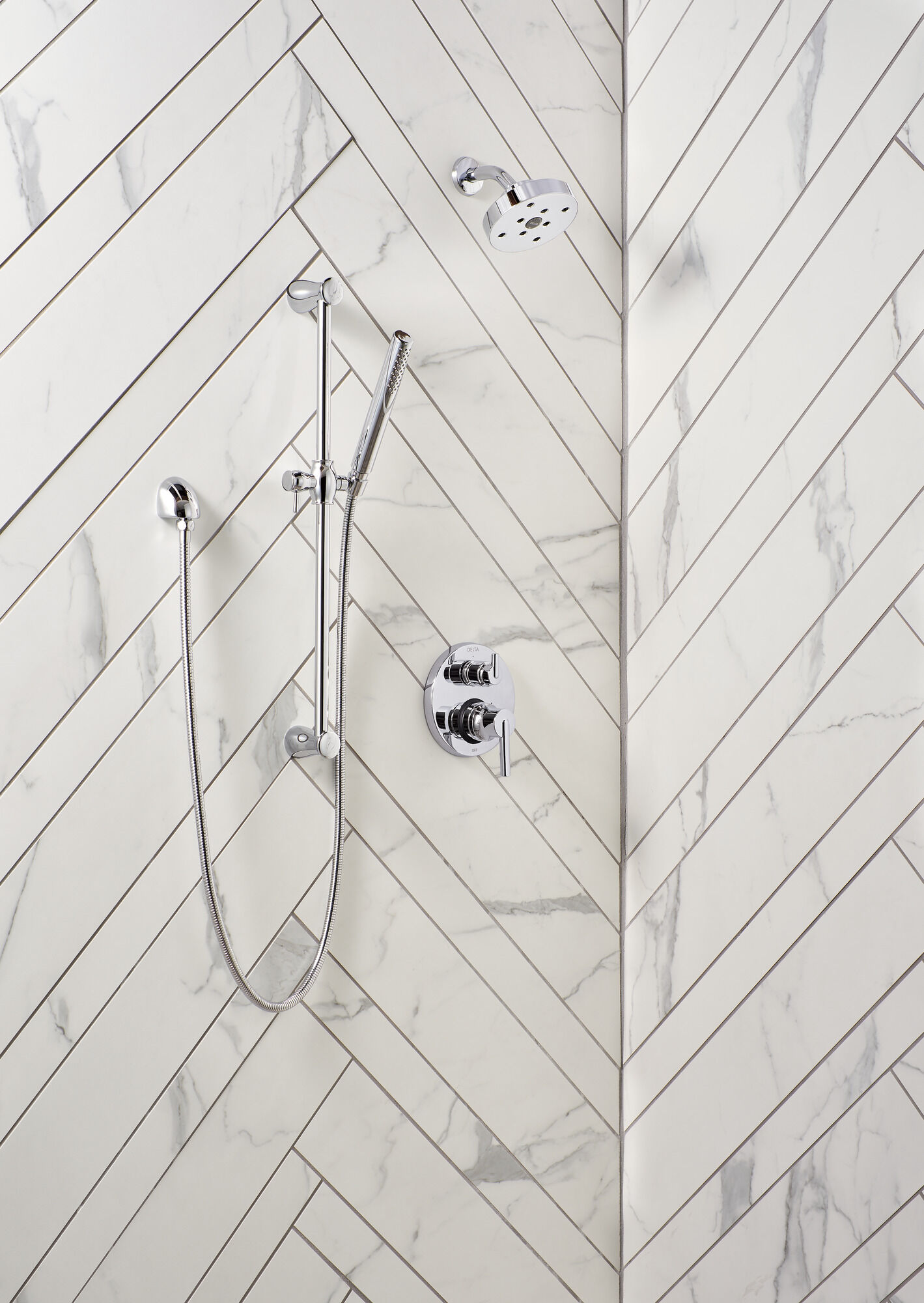 T24859-RB Трим клапана Contemporary Two Handle Monitor® серии 14 со встроенным переключателем на 3 положения Delta Faucet Delta Венецианская бронза - Вид №6