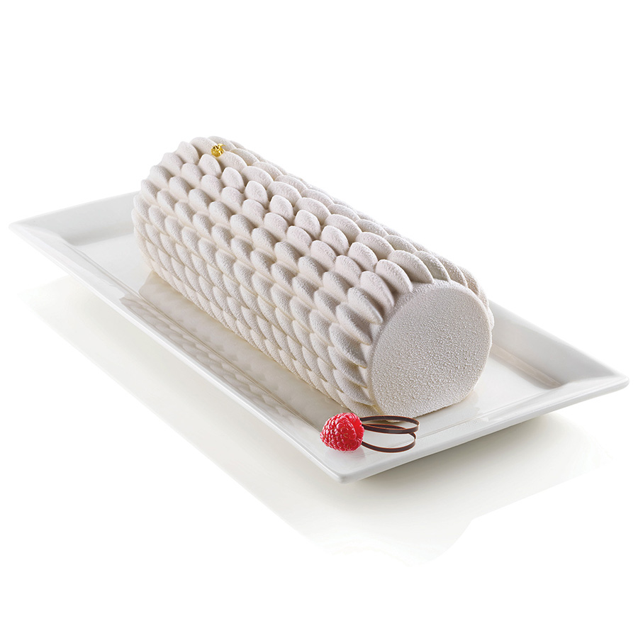 20.434.13.0065 Форма для приготовления пирожного quenelle, 24,5 х 9,5 х 7,7 см, силиконовая Silikomart 