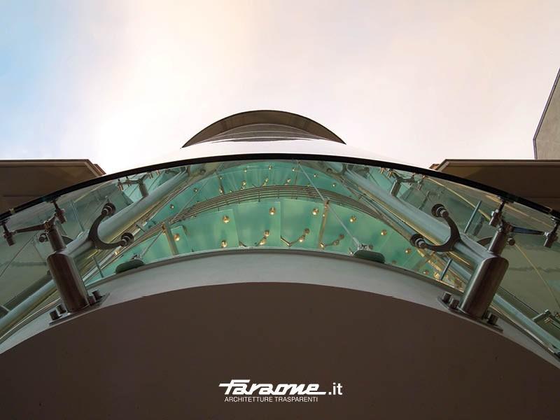 FARAONE Винтовая лестница из нержавеющей стали и стекла sun-id-1435490 - Вид №4