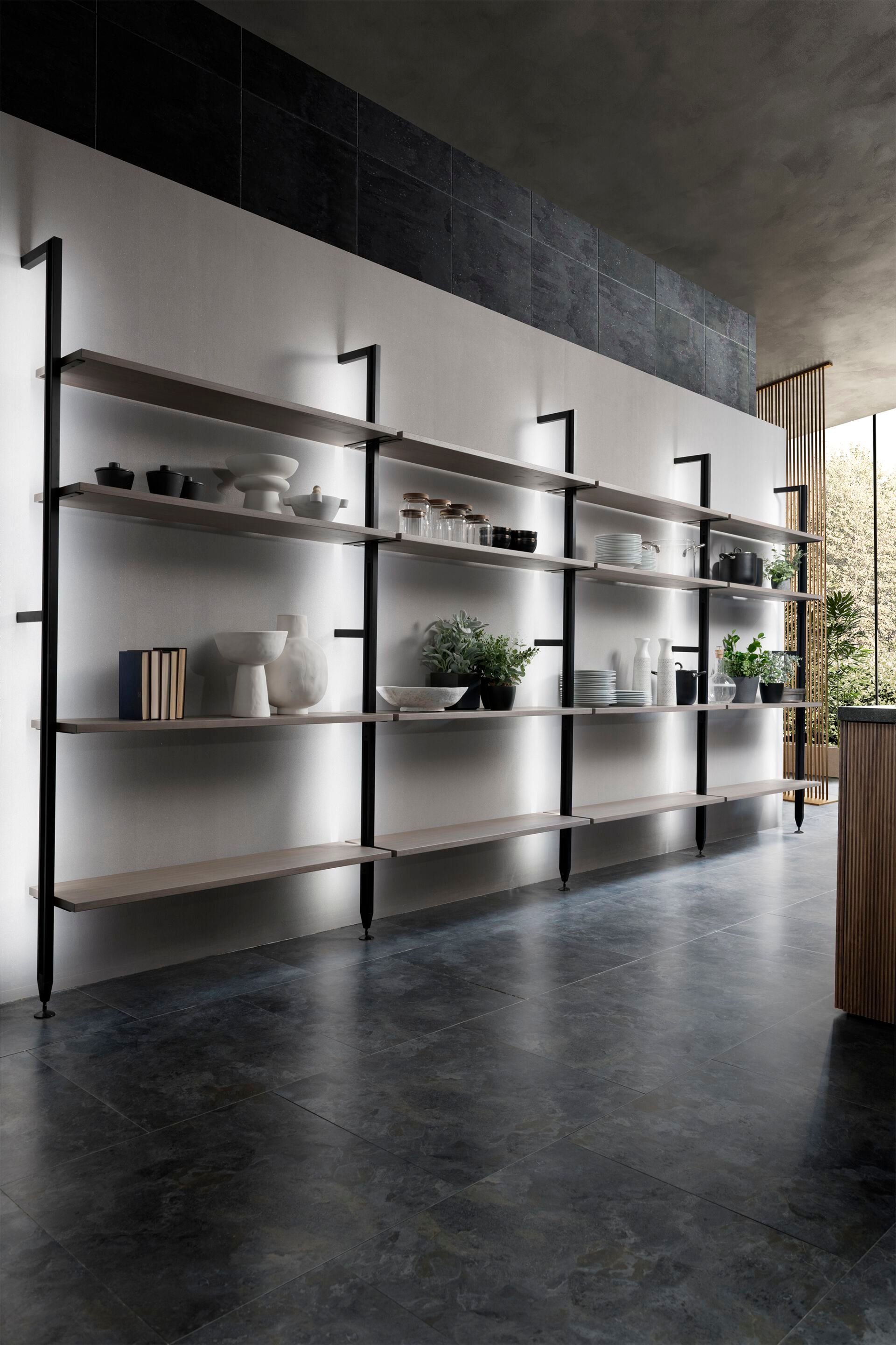 Кухня из грецкого ореха с островом Floritelli Cucine Milled ARCH-00023730 - Вид №7