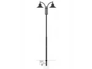 Чугунный уличный фонарь