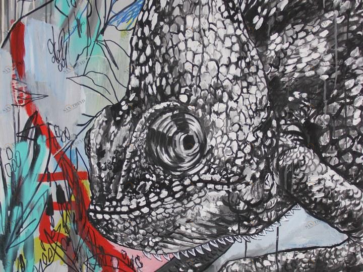 MOMENTI Авторский художественный принт Crazy home paintings Re-011