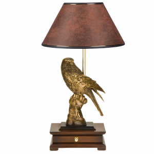 33005/1,34013 Настольная лампа с бюро Соколиная охота Шоколад BOGACHO