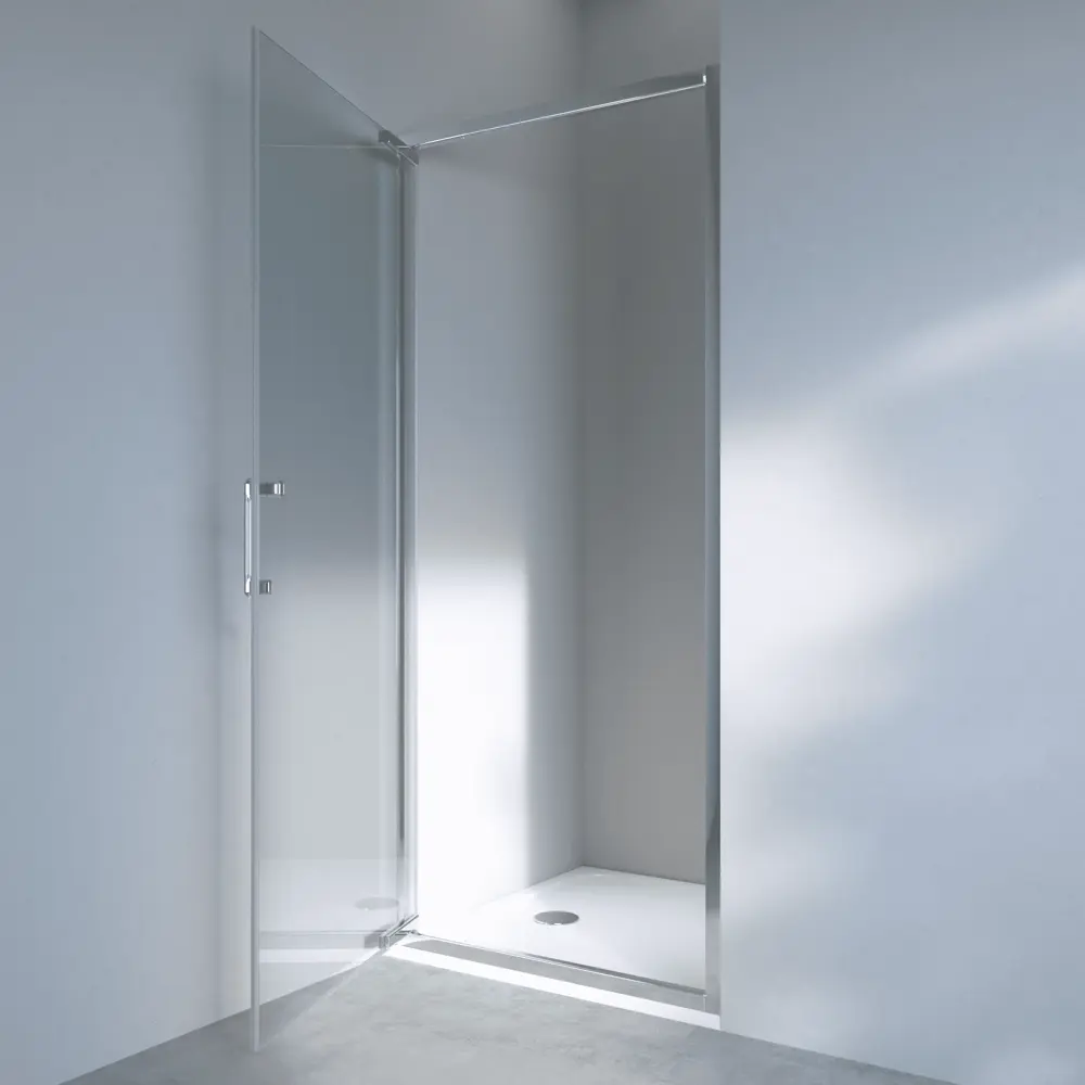 Стекло для распашной душевой двери Sensea Easy 90 см прозрачное, цвет профиля на выбор STLM-2206123 - Вид №30