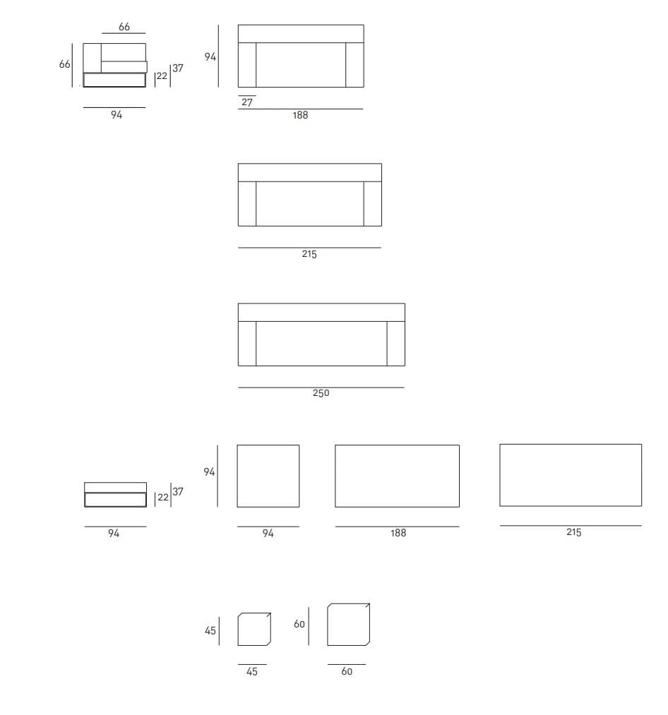 Съемный диван Living Divani Ile club ARCH-00053412 - Вид №8