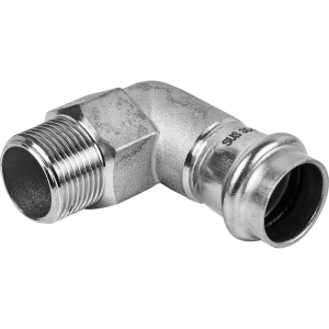 Угол переходной Rommer 3/4"x22 мм ВПр-НР нержавеющая сталь