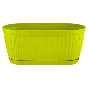 Горшок цветочный Ingreen Barcelona 27.5x14.5x12.2 см v2.7 л пластик салатовый