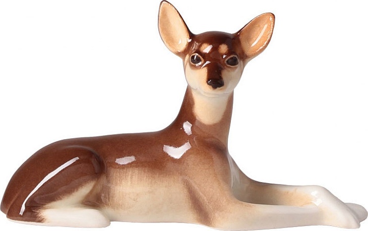 10592309 Императорский фарфоровый завод Скульптура "Русский той-терьер" "Мио" Фарфор твердый 