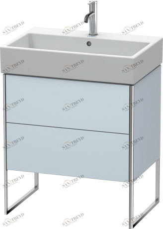 XS447409797 Тумбочка напольная XSquare #XS4474 684 x 460 мм Светло-голубой шелковисто-матовый лак Duravit