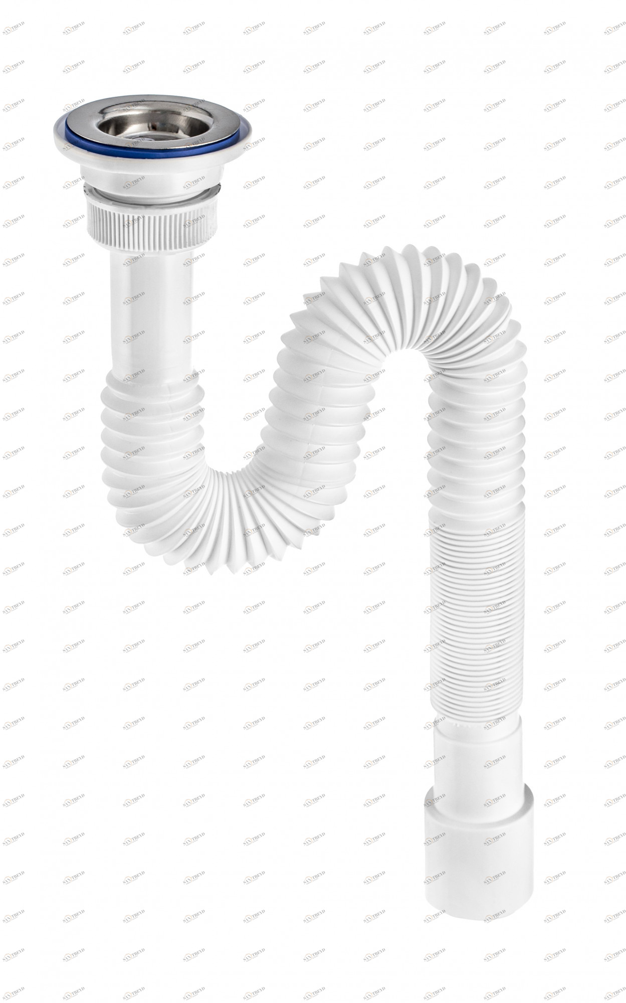 Сифон гофрированный "МИНИ Элит" (30986352)  с нерж.чаш. д.63мм, стандарт (1 1/4"-д.50) 30986352 Santreyd 