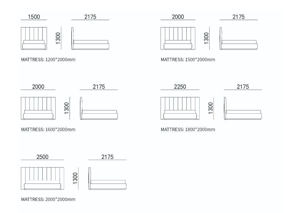 Двуспальная кровать с мягким контейнером HC28 maison CITTI ARCH-00059915 - Вид №1