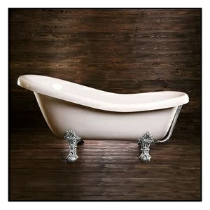 Ванна Akcjum Rectime 170 WR-02-05-Ch овальная белая с хромированными ножками