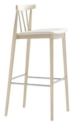 Andreu World Табурет из бука со встроенной подушкой и подставкой для ног Smile Bq0328-bq0347 - Вид №1