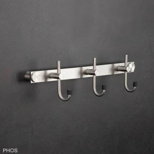 HLX3-B Вешалка для полотенец с 3 изогнутыми крючками PHOS