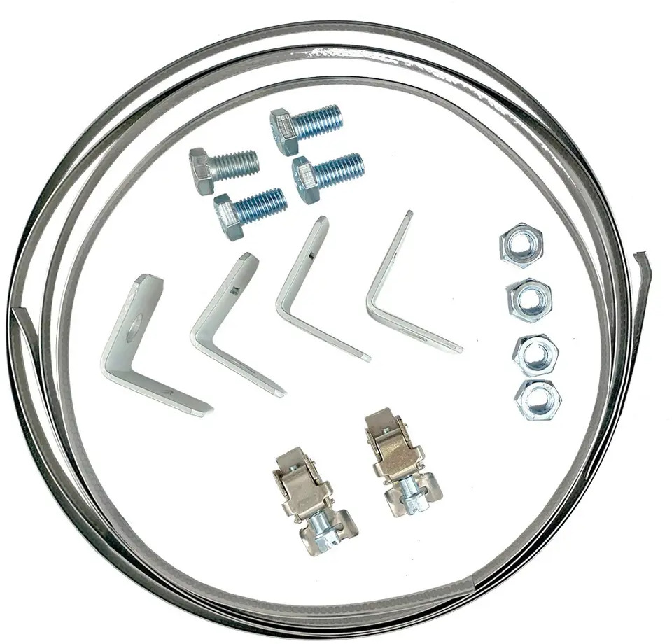 RUCELF Комплект крепления для круглых столбов с зажимами 82677982