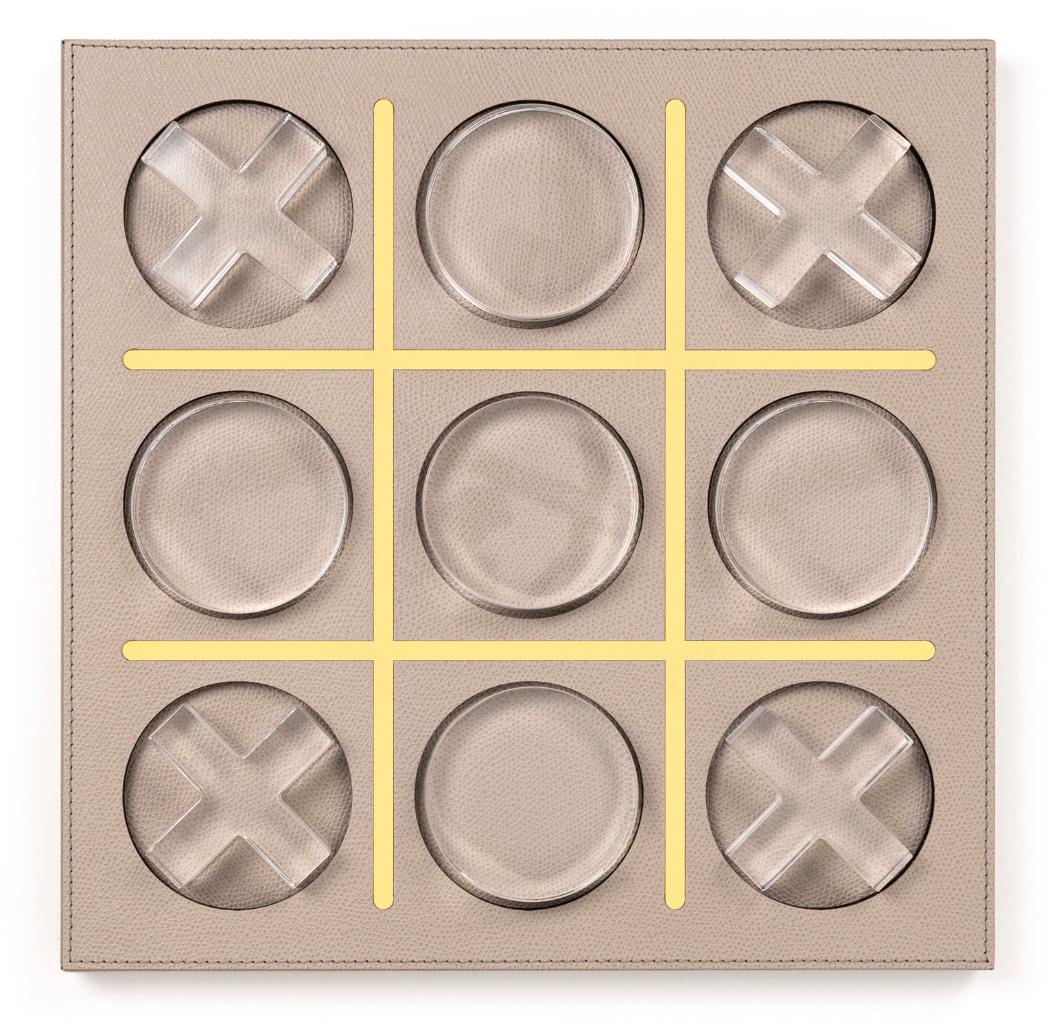 Бостон Трис - 39X39XH2,5 см / зернистая кожа_лимон