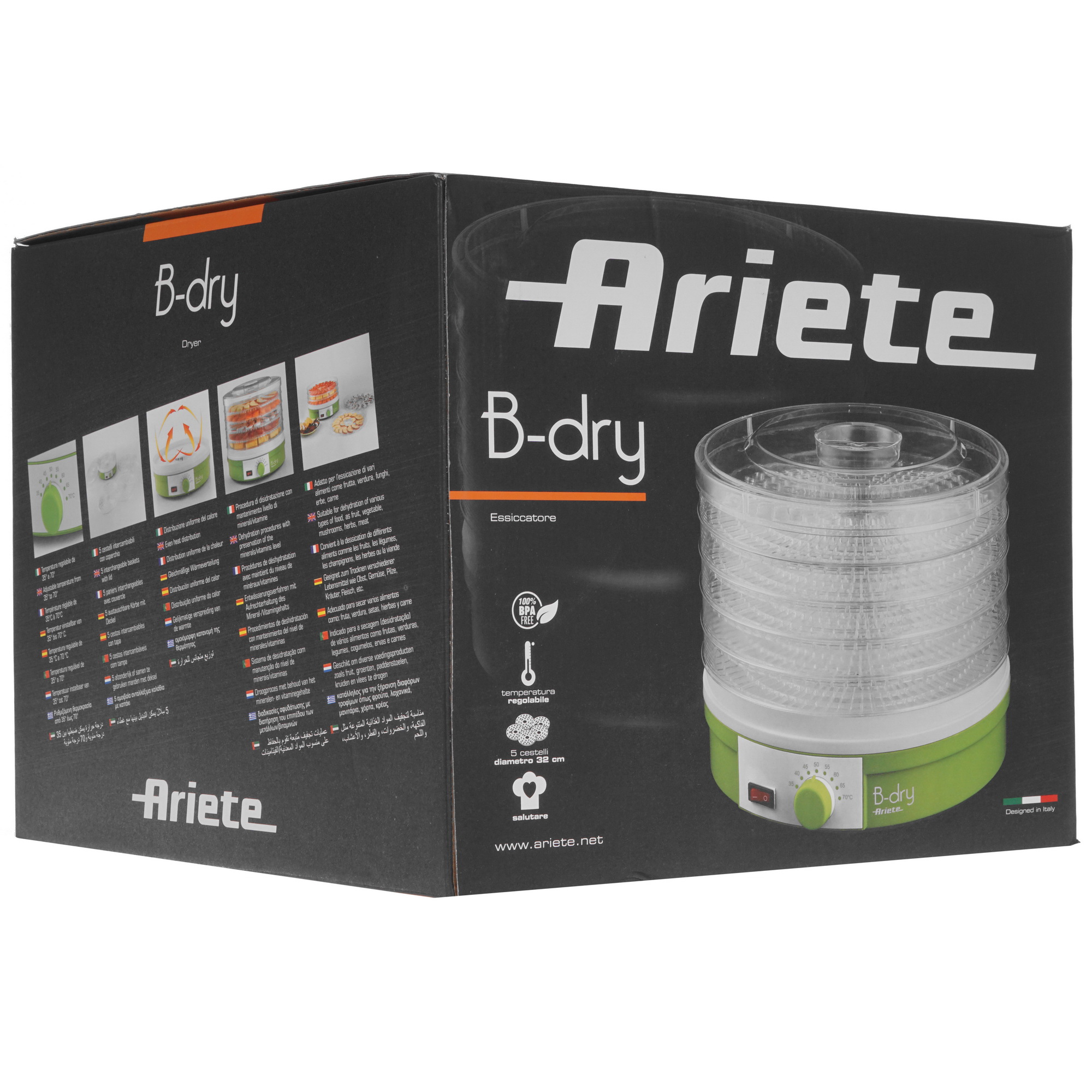 8197928 Сушилка для овощей и фруктов Ariete 616 зеленый STDN-0015646 - Вид №7