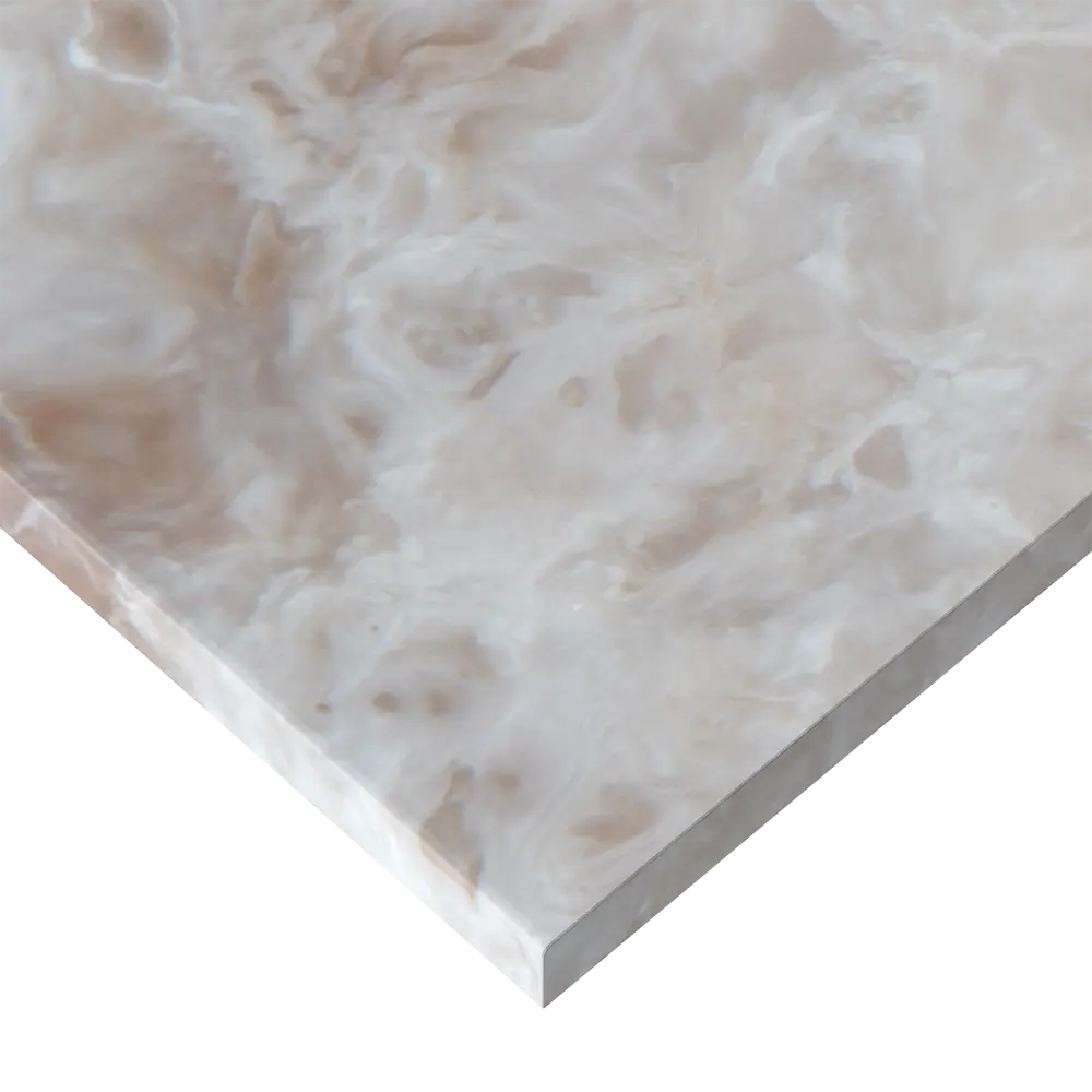 Столешница кухонная Раффиа 100x100x2 см искусственный камень цвет бежевый 89398960 STLM-2071861 Santreyd Раффия - Вид №1