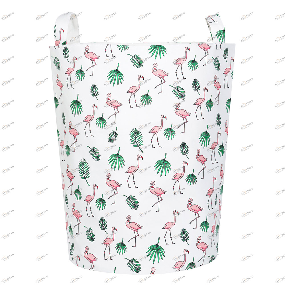 Корзина для игрушек тканевая Flamingo VAMVIGVAM FLAMINGO 282009 Белый;розовый Santreyd 