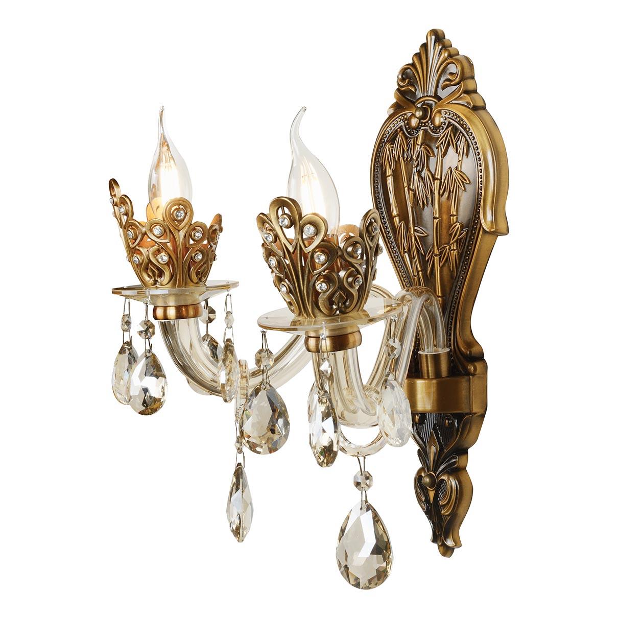 Бра настенное бронзовое iLamp Asia 61078/2 BR ILAMP СВЕЧА 00-3949150 Бронза  - Вид №2