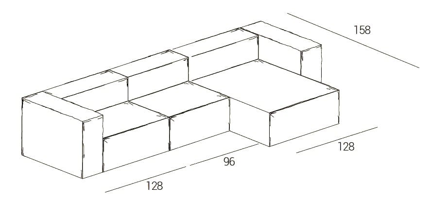 2-местный съемный тканевый диван Dall'Agnese комфорт ARCH-00116783 - Вид №5