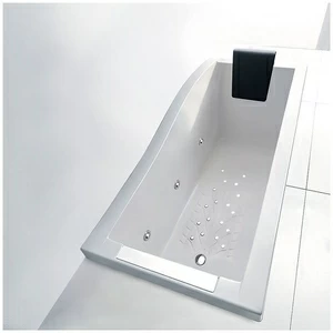 Ванна Gruppo treesse Spider V808Q-DX белая с гидромассажем аэромассажем и дезинфекцией прямоугольная встроенная правая