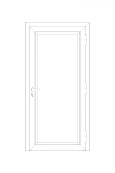 Алюминиевая входная дверь со стеклянными панелями NURITH IMPERO ARCH-00072669 - Вид №8