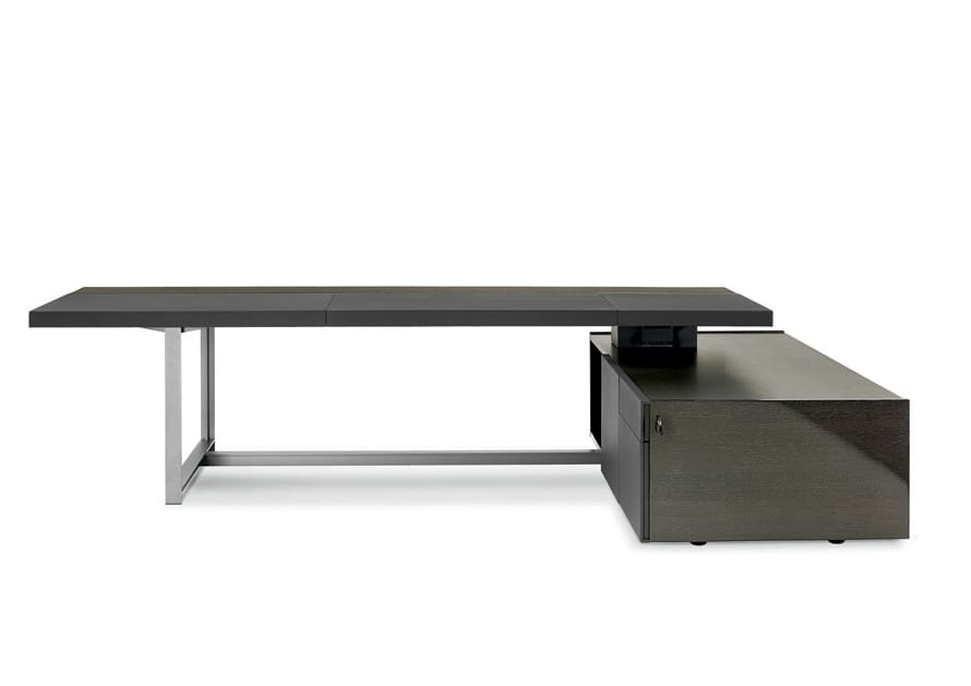 Исполнительный стол со встроенной полкой Poltrona Frau офис-системы управления ARCH-00041465