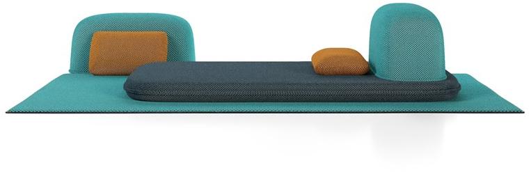 Liu Jo Living Collection Садовая кушетка из мягкой ткани Ceci est un caillou Cod - Вид №12