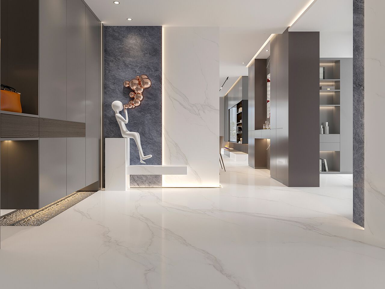 Мраморный пол / покрытие GANI MARBLE TILES EXTRA CALACATTA ARCH-00132309