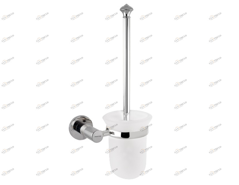 071084.P00.50 Держатель для туалетной ершика с декорированным латунным кольцом Яркий хром Mestre 