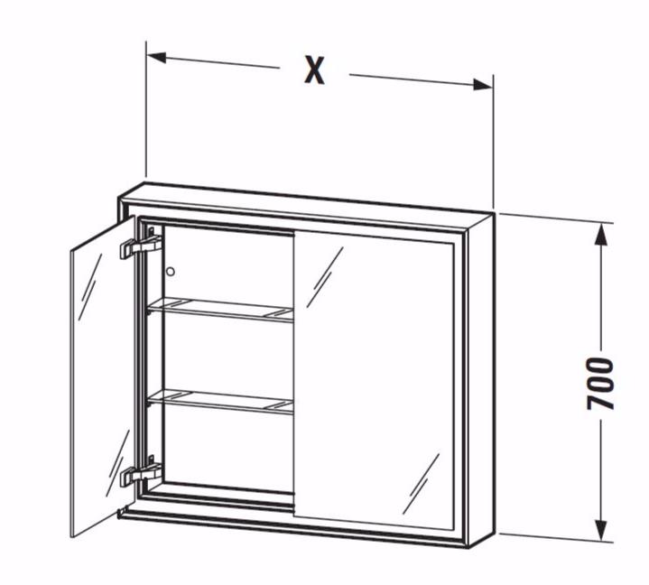 Duravit Настенное зеркало для ванной L-cube Lc7651 - lc7652 - Вид №1