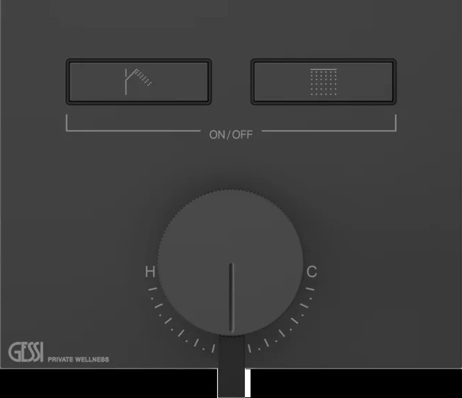 Смеситель для душа 63079 299 Gessi Hi-fi МАТОВО-ЧЕРНЫЙ