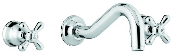 12055CO Настенный смеситель Deco Classic для кухни, цвет хром-золото EMMEVI Decò classic